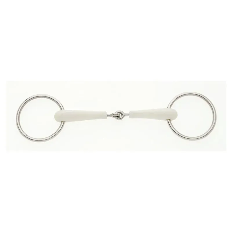Lorina Flexi Loose Ring Jointed Snaffle in White
