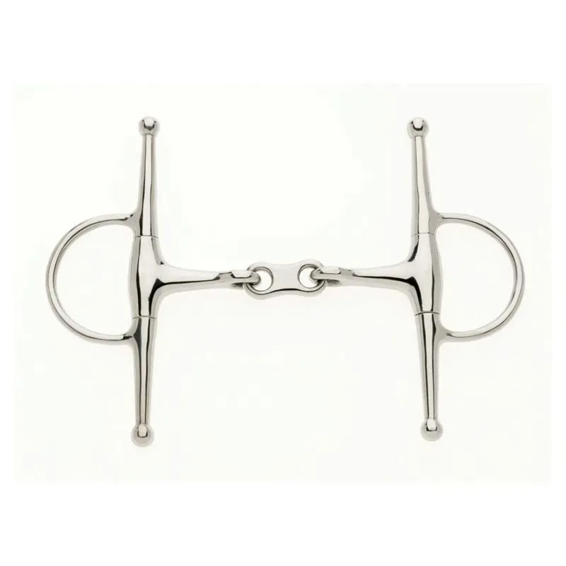 Lorina Full Cheek French Link Eggbutt Snaffle in Silver