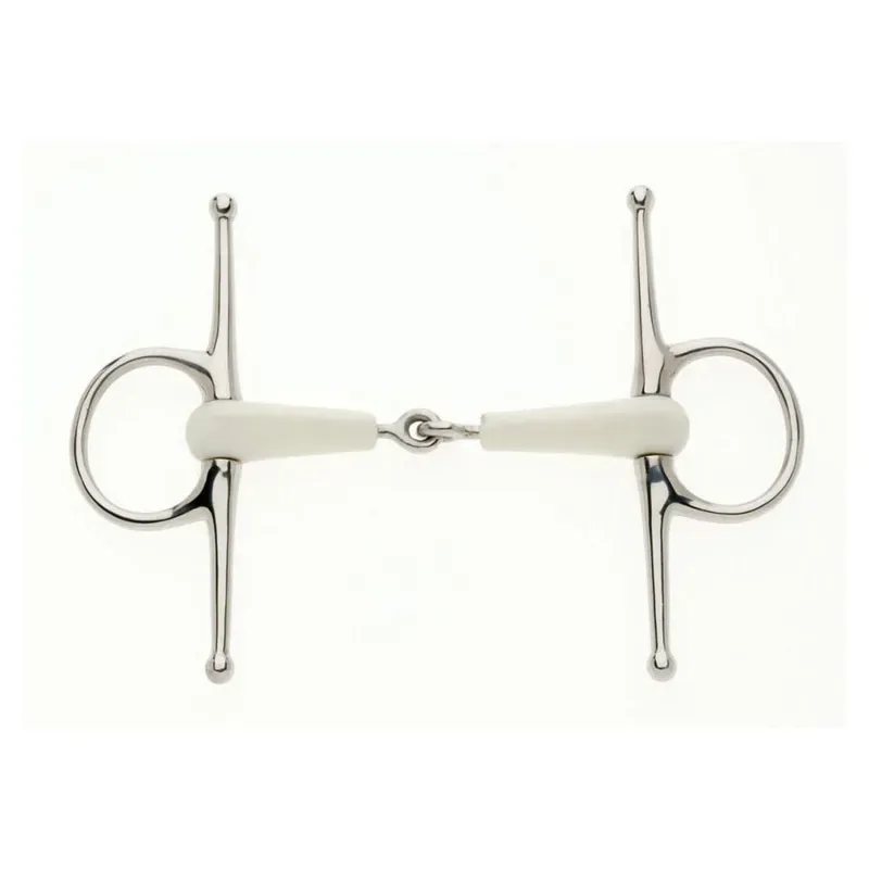 Lorina Flexi Full Cheek Jointed Eggbutt Snaffle in White