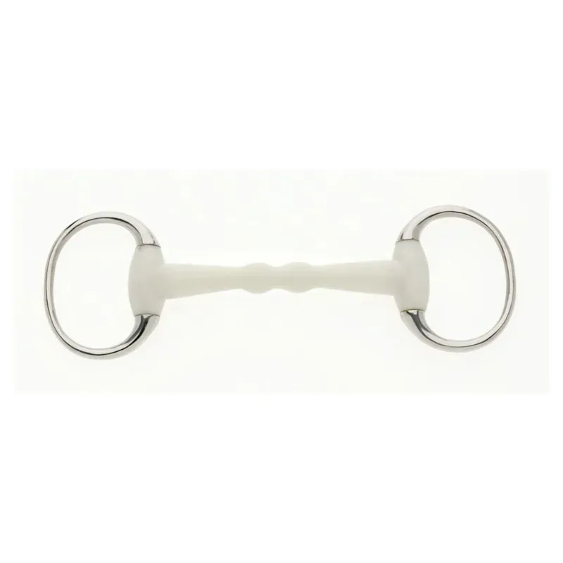Lorina Flexi Eggbutt Mullen Mouth Snaffle in White