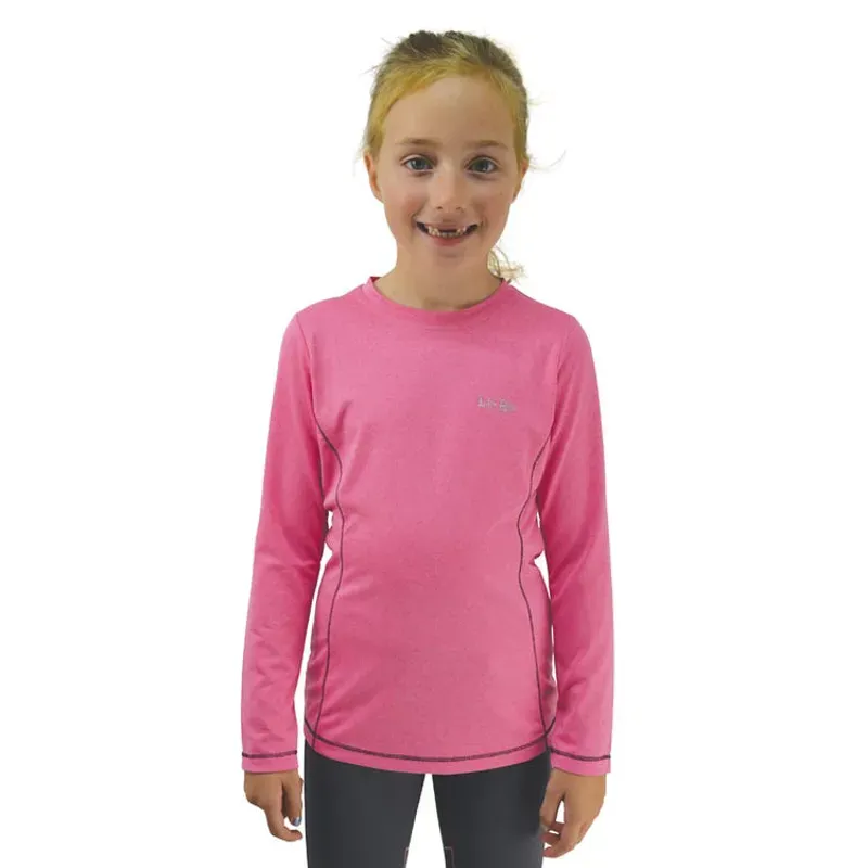 Little Rider Base Layer in Rose Pink/Navy