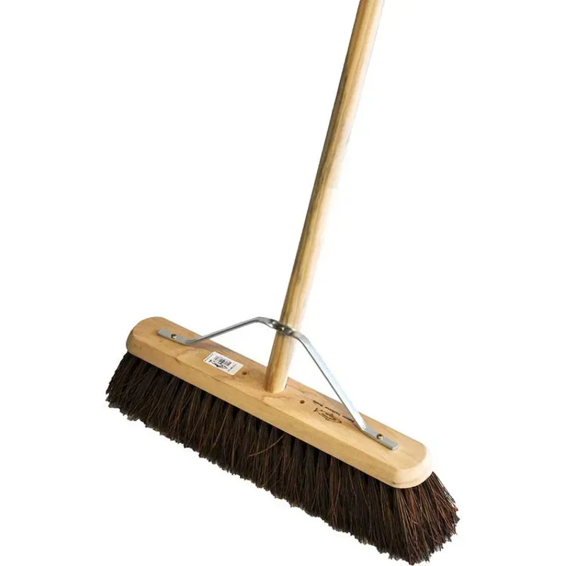 Hill Brush 457mm Platform Broom With Handle and Stay in Brown