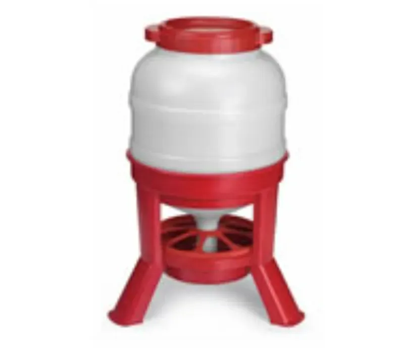 Gaun 30-litre Hopper Feeder in Red/Silver