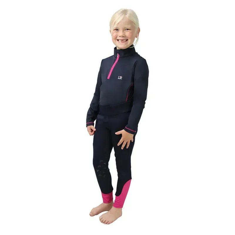 Little Rider Sara Base Layer in Navy/Pink