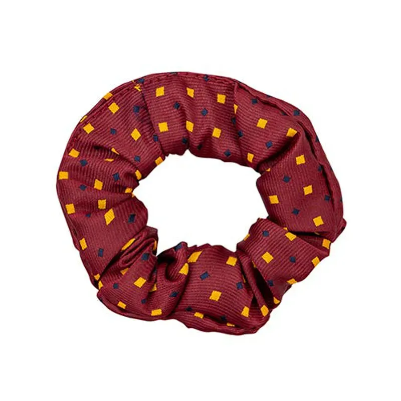 Supreme Products One Size Show Scrunchie in Burgundy/Gold Diamonds