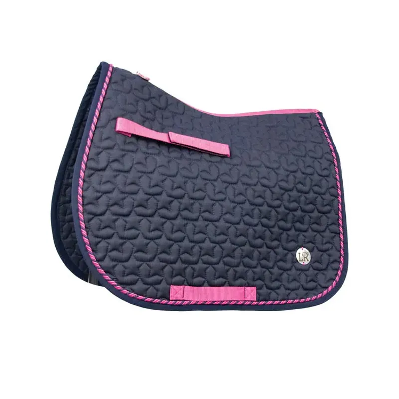 Little Rider Suzie Saddle Pad in Navy/Pink
