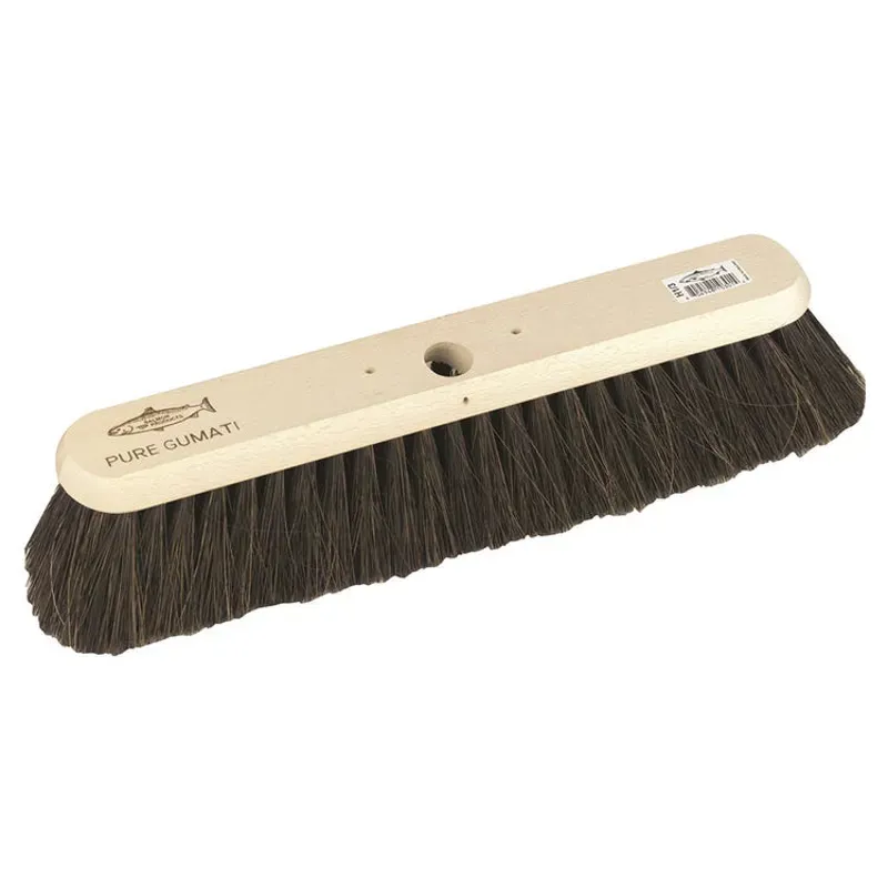 Hill Brush Medium Soft Platform Broom Head in Brown