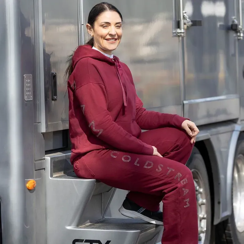 Coldstream Cheswick Diamante Hoodie in Windsor Wine