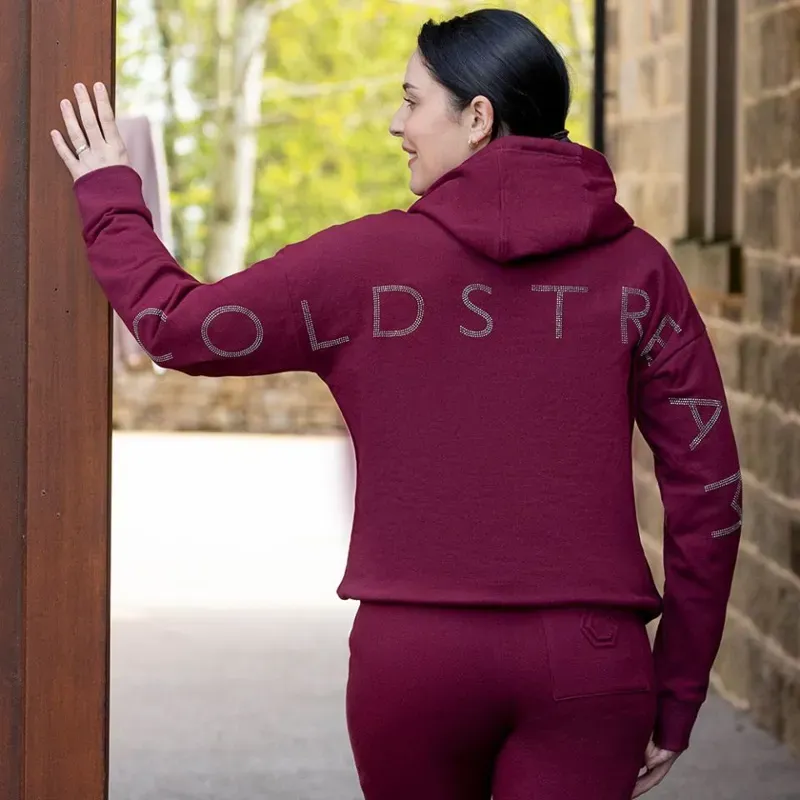 Coldstream Cheswick Diamante Hoodie in Windsor Wine-1