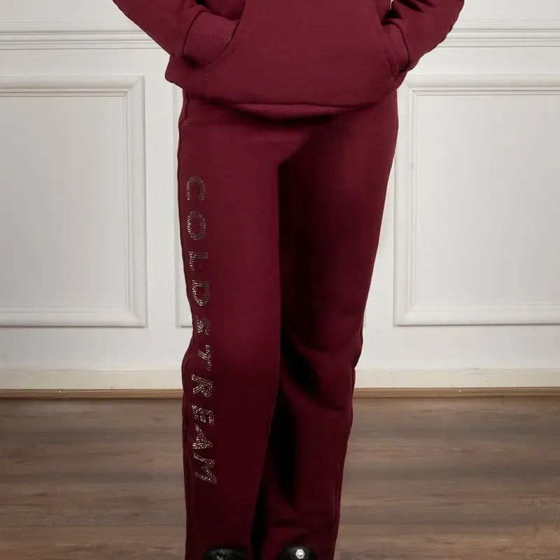 Coldstream Next Generation Cheswick Diamante Lounge Pants in Windsor Wine