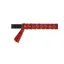 ShowQuest York Brow Band in Red/Gold with Crystals