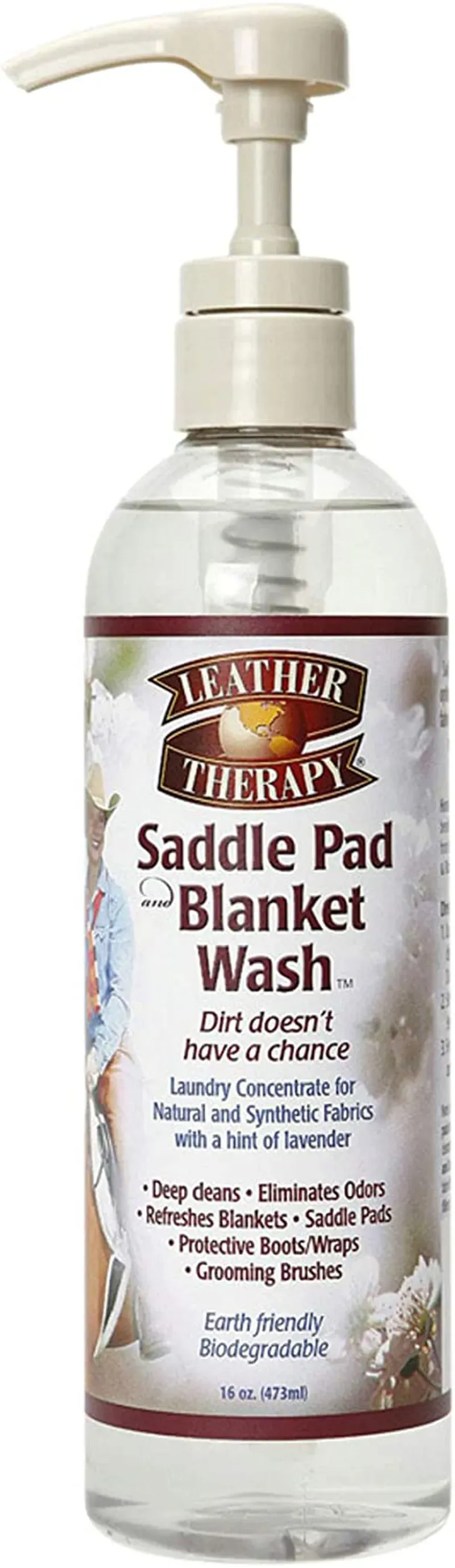 Absorbine 473ml Leather Therapy Saddle Pad and Blanket Wash in Clear