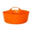 Faulks and Cox Red Gorilla Flexible 5-litre Mini Tub in Orange