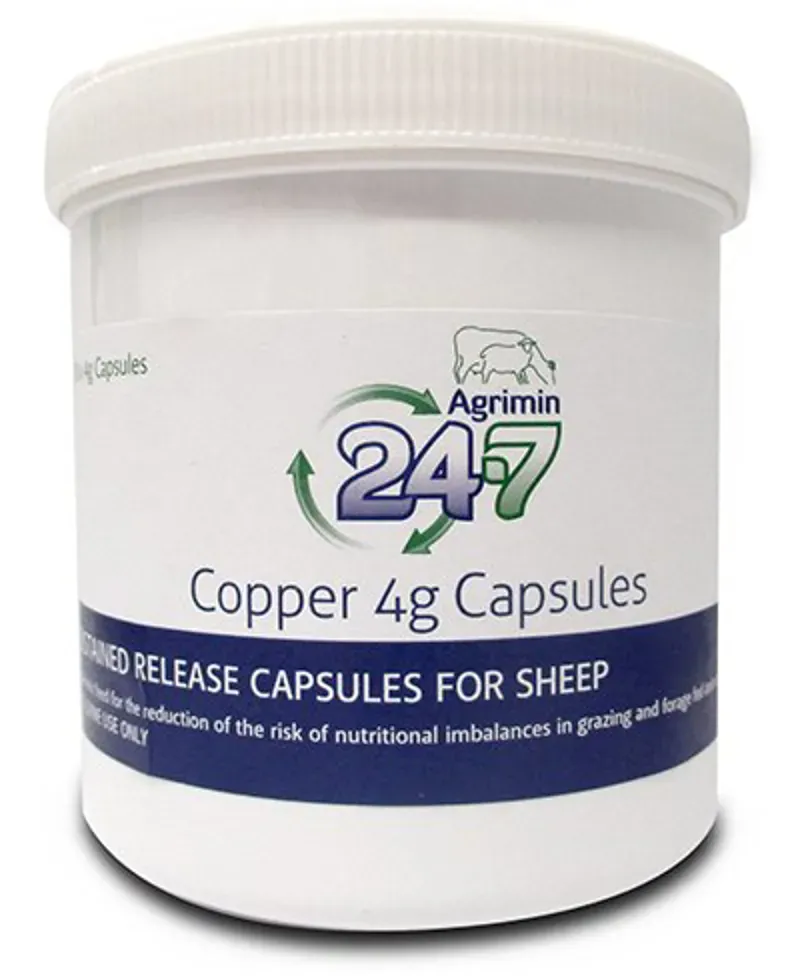Agrimin 250 24-7 Copper Capsules For Sheep