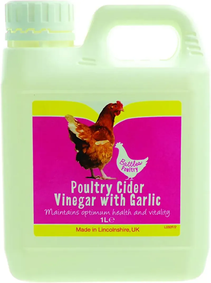 Battles 1 litre Poultry Cider Vinegar and Garlic
