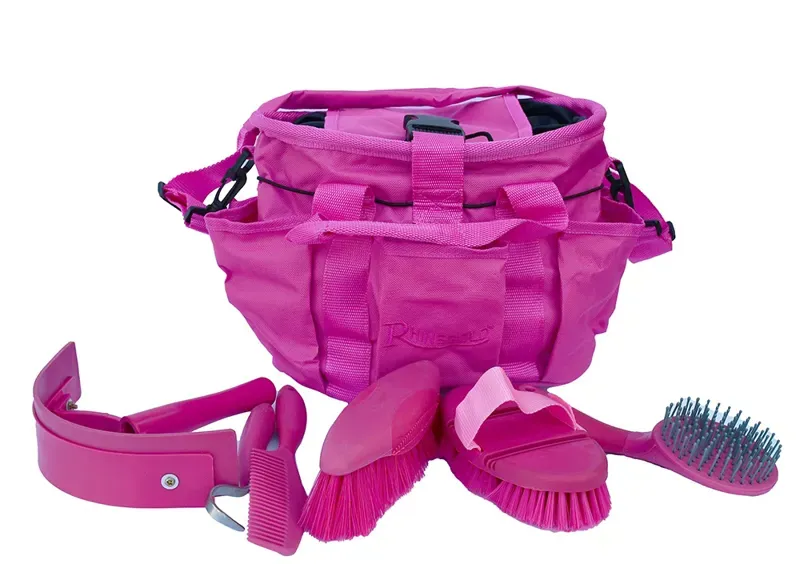 Rhinegold Grooming Bag With Kit in Pink