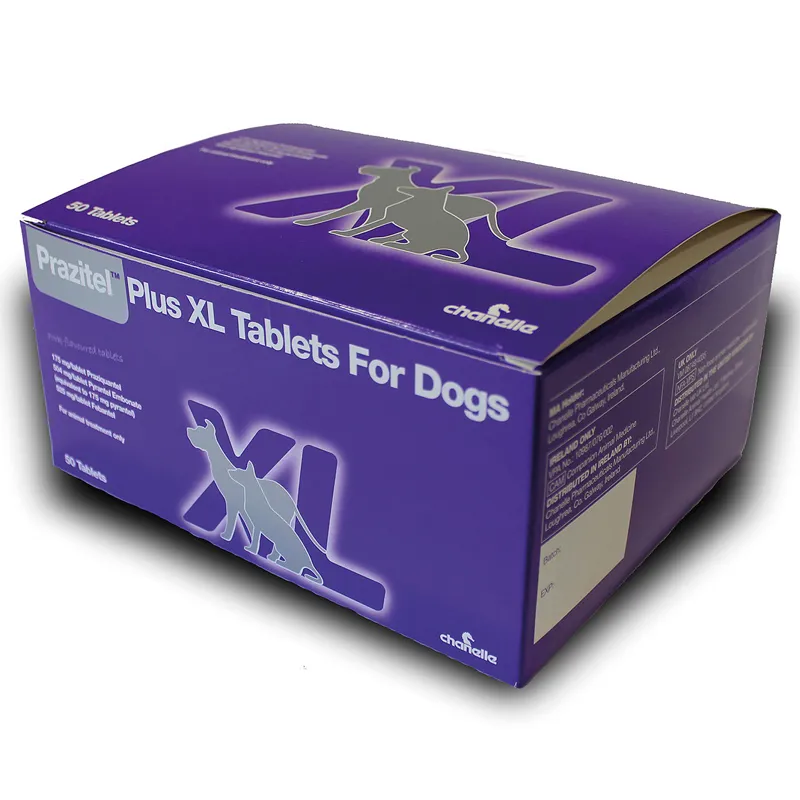 Chanelle 50 Pack Prazitel Plus+ XL Flavoured Dog Wormer Tablets