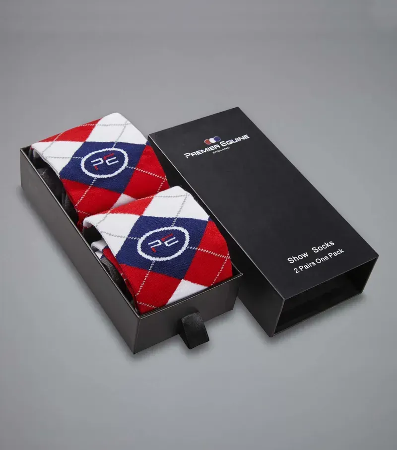 Premier Equine 4 Season Socks in Classic Check-3