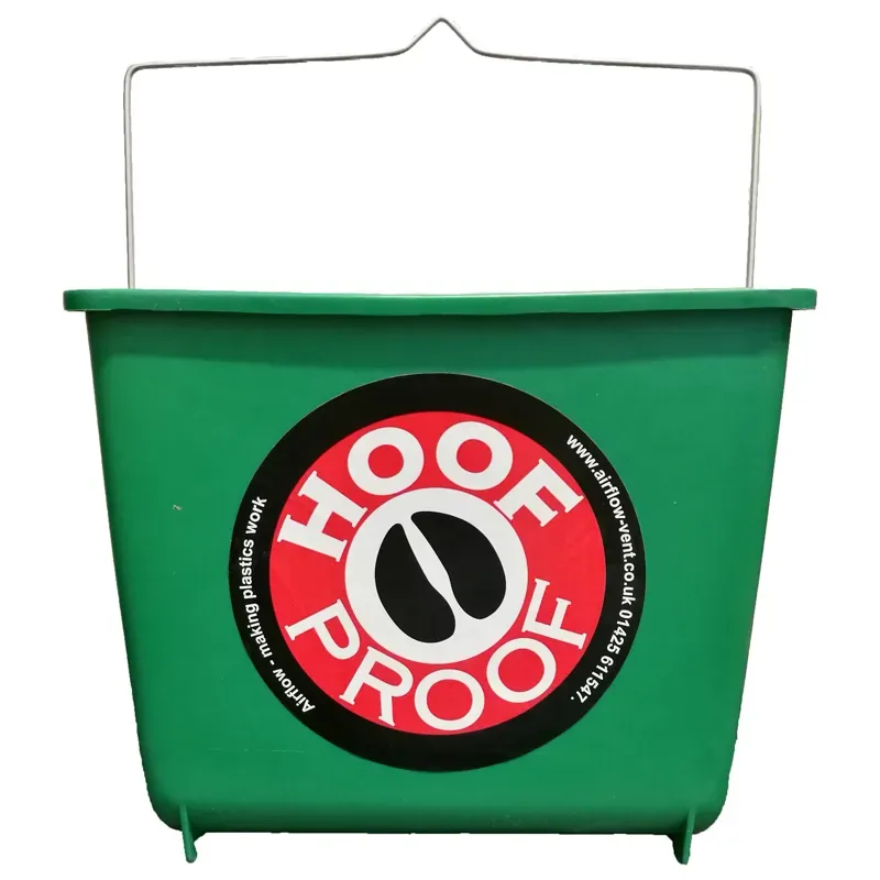 Airflow Hoof Proof 5lt Square Calf/Multi Purpose Bucket in Green