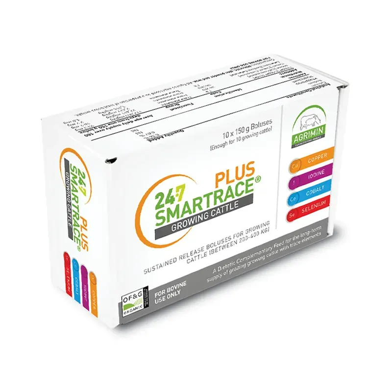 Agrimin 10 Pack 24-7 Smartrace Plus For Growing Cattle in White 