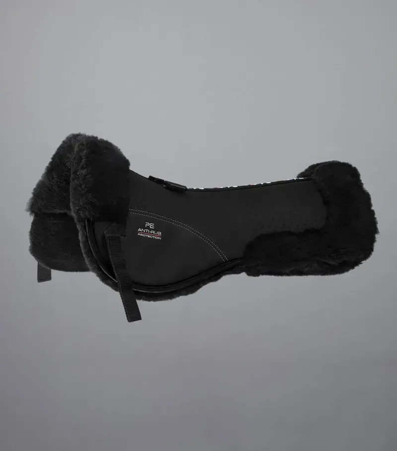 Premier Equine Full Airtechnology Shockproof Wool Half Pad in Black/Black