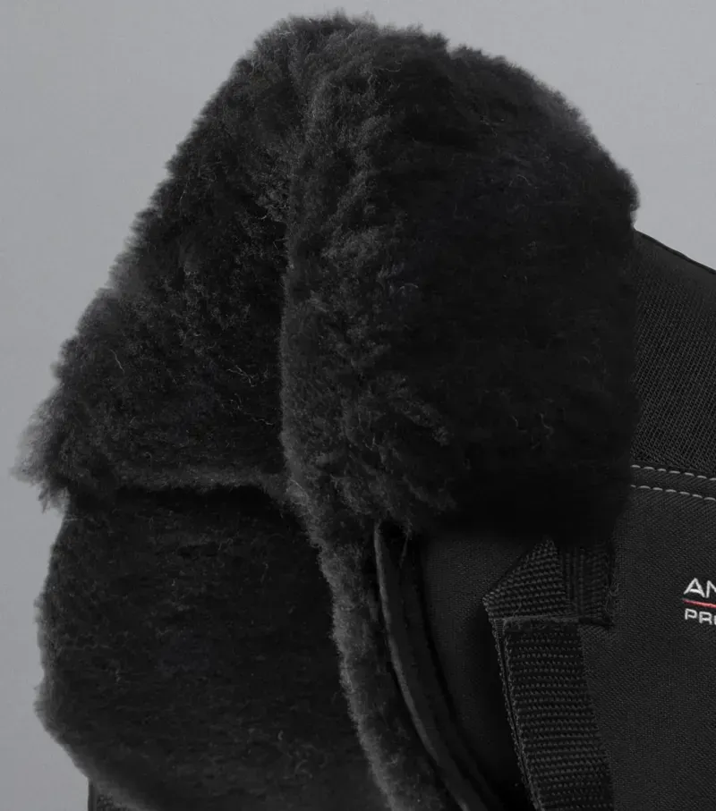 Premier Equine Full Airtechnology Shockproof Wool Half Pad in Black/Black-2