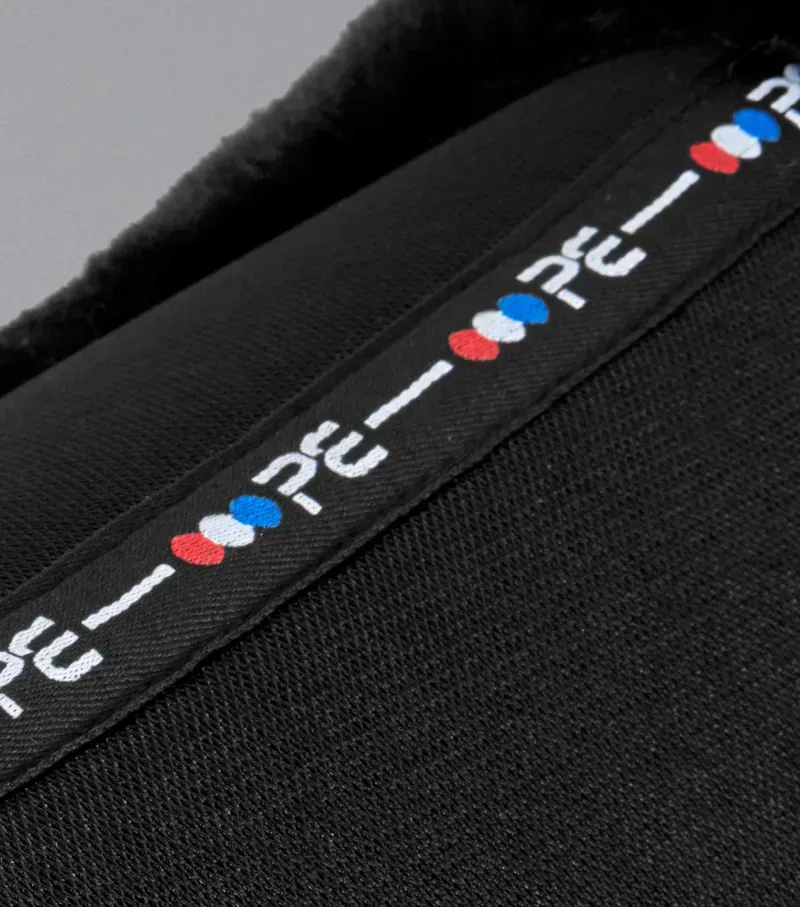 Premier Equine Full Airtechnology Shockproof Wool Half Pad in Black/Black-5