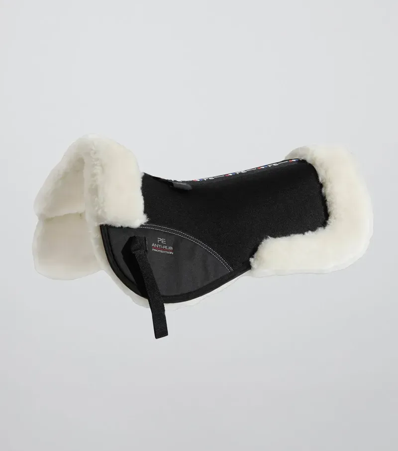 Premier Equine Full Airtechnology Shockproof Wool Half Pad in Black/Natural