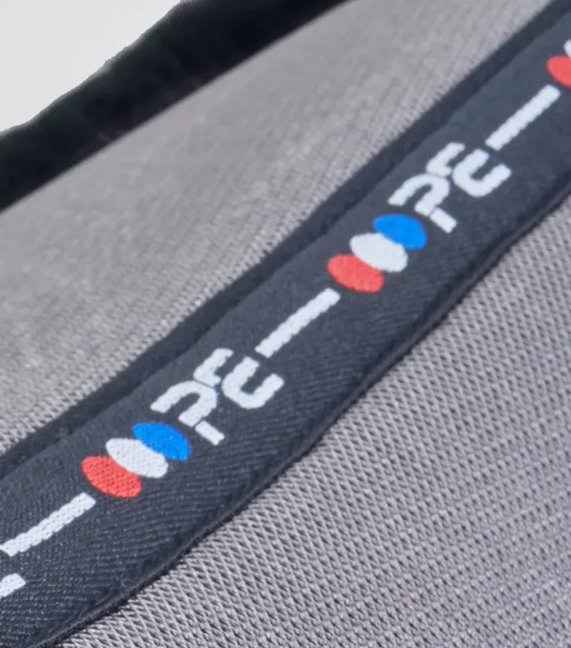 Premier Equine Full Airtechnology Shockproof Wool Half Pad in Grey/Black-5