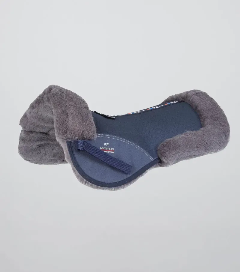Premier Equine Full Airtechnology Shockproof Wool Half Pad in Navy/Grey