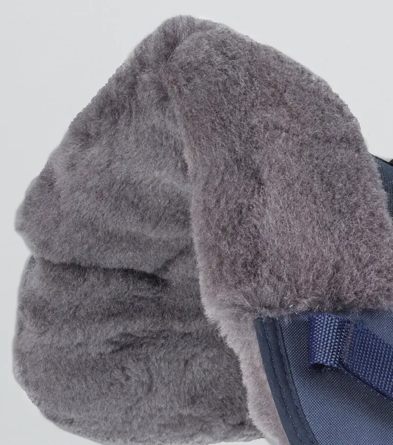 Premier Equine Full Airtechnology Shockproof Wool Half Pad in Navy/Grey-2