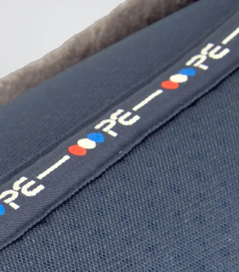 Premier Equine Full Airtechnology Shockproof Wool Half Pad in Navy/Grey-5