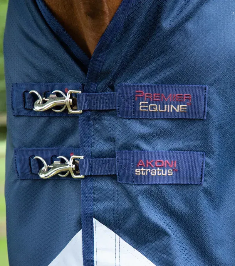 Premier Equine Akoni 0g Original Turnout Rug in Navy-1