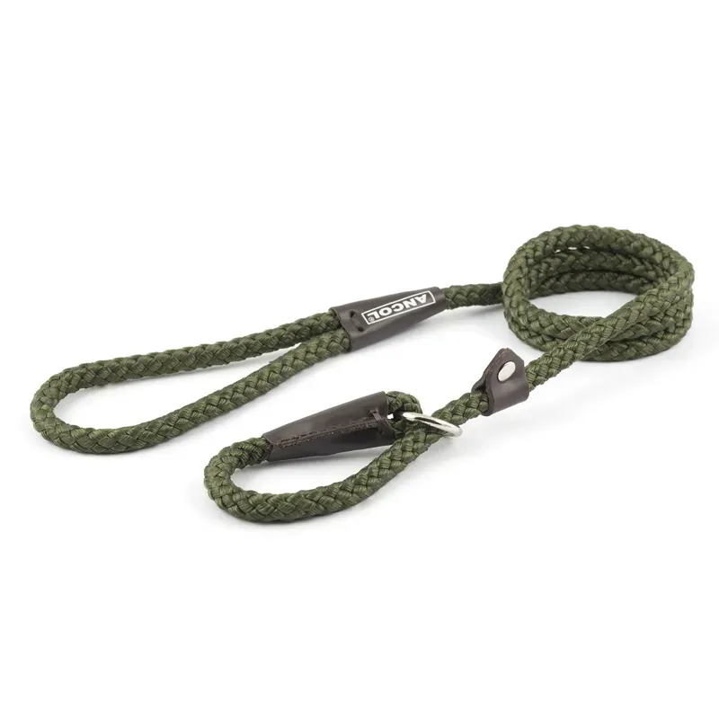 Ancol 120 cm x 1.2 cm Heritage Collection Slip Lead in Green