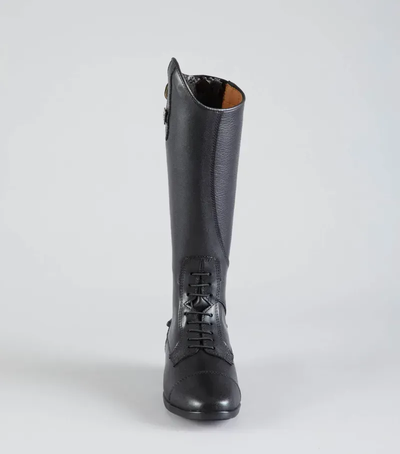 Premier Equine Junior Anima Synthetic Field Tall Riding Boot in Black-3
