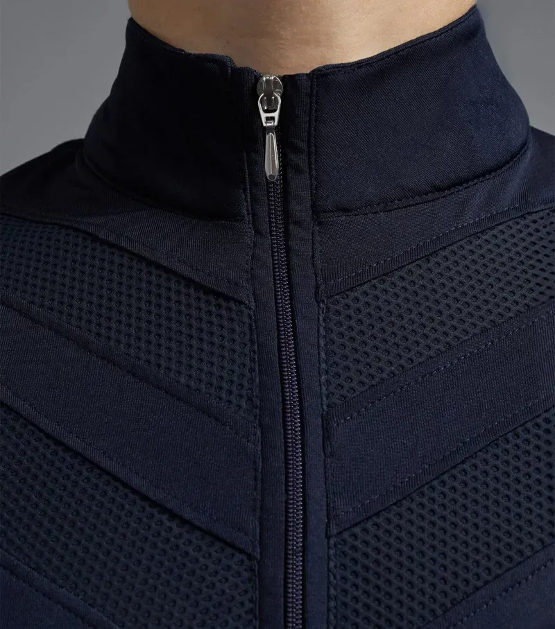 Premier Equine Ladies Arclos Technical Long Sleeve Riding Top in Navy-3