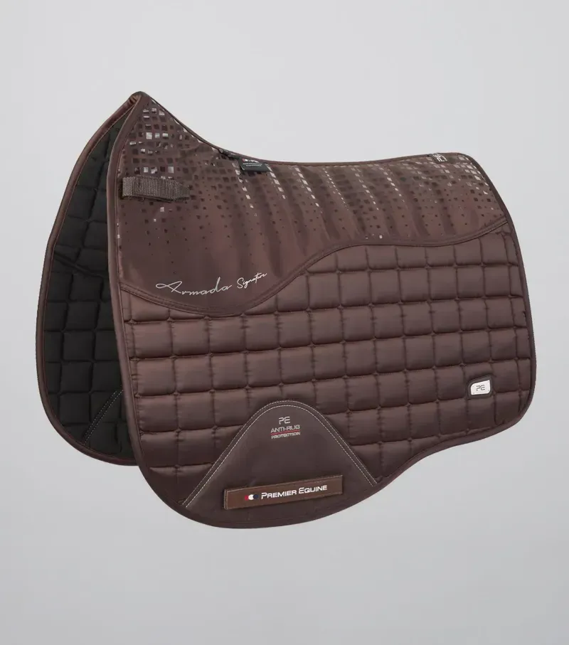 Premier Equine Armada Close Contact Dressage Square in Brown