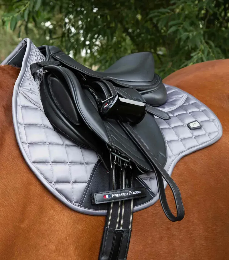 Premier Equine Armada Close Contact GP/Jump Square in Grey-1