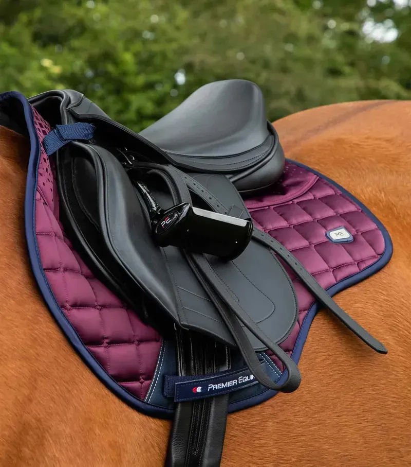 Premier Equine Armada Close Contact GP/Jump Square in Wine-1