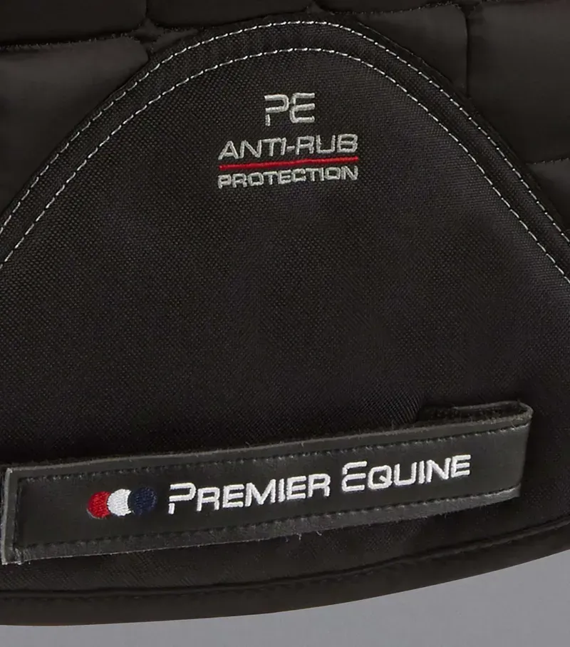 Premier Equine Atlantis CC Satin Wool Dressage Square in Black/Black-3