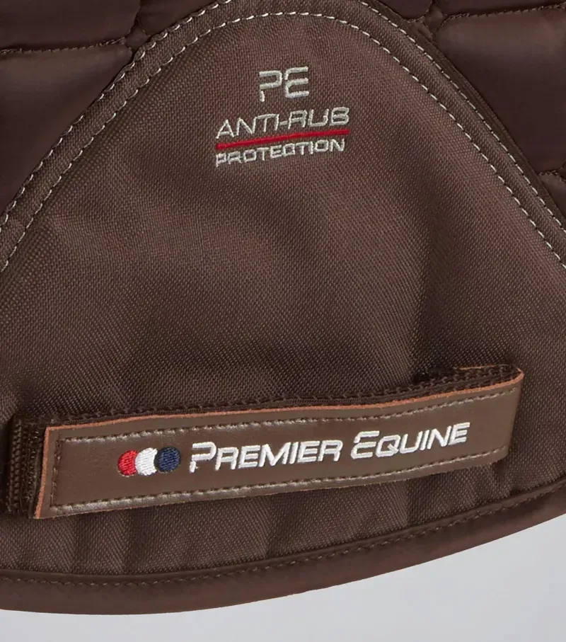 Premier Equine Atlantis CC Satin Wool Dressage Square in Brown/Natural-3