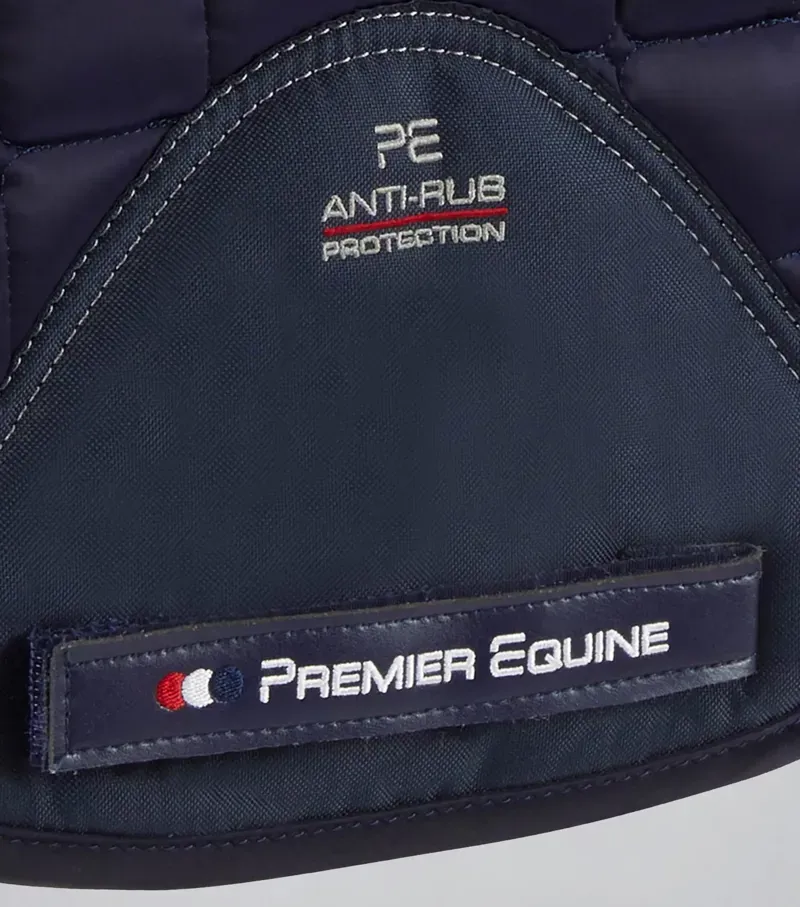 Premier Equine Atlantis CC Satin Wool Dressage Square in Navy/Natural-3