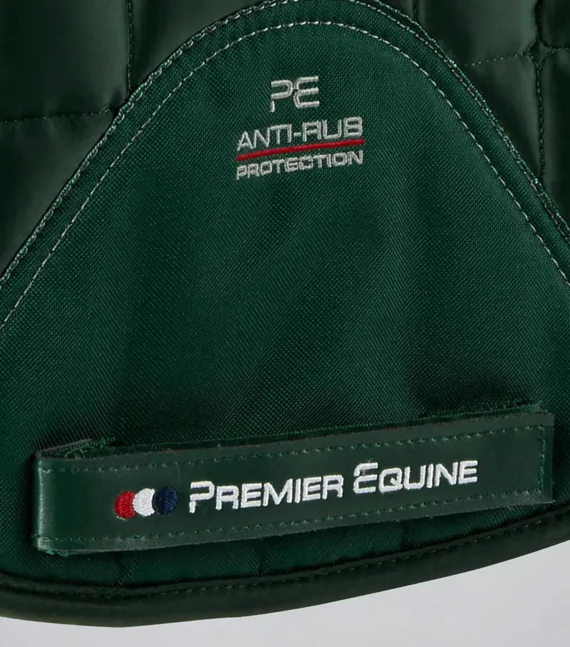 Premier Equine Atlantis CC Satin Wool Dressage Square in Olive/Black-3