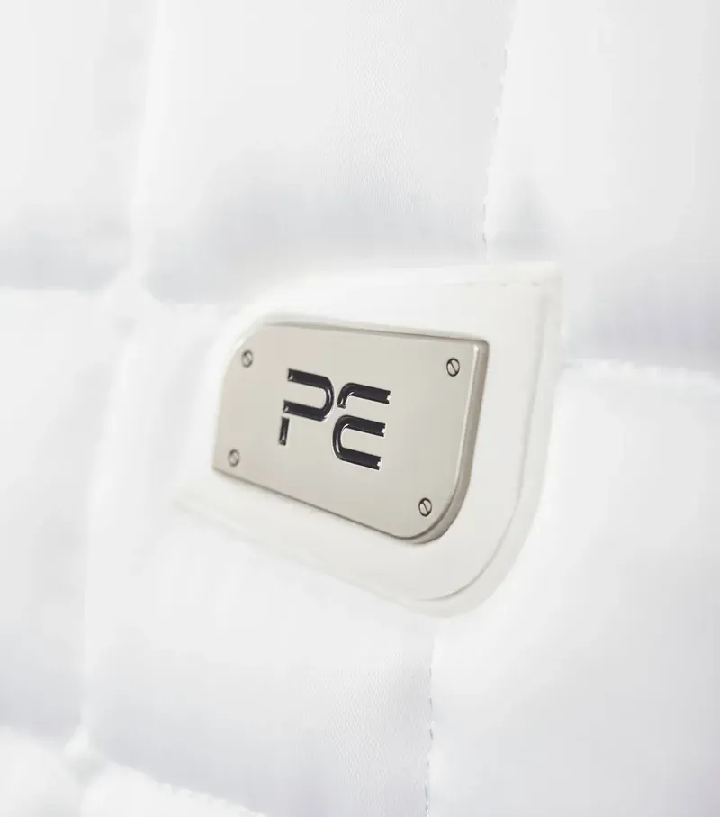 Premier Equine Atlantis CC Satin Wool Dressage Square in White/Natural-1