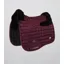 Premier Equine Atlantis CC Satin Wool Dressage Square in Wine/Black