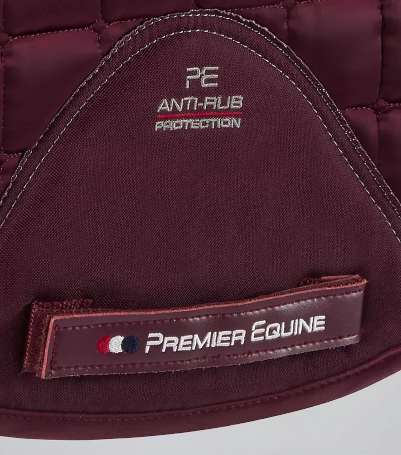 Premier Equine Atlantis CC Satin Wool Dressage Square in Wine/Black-3