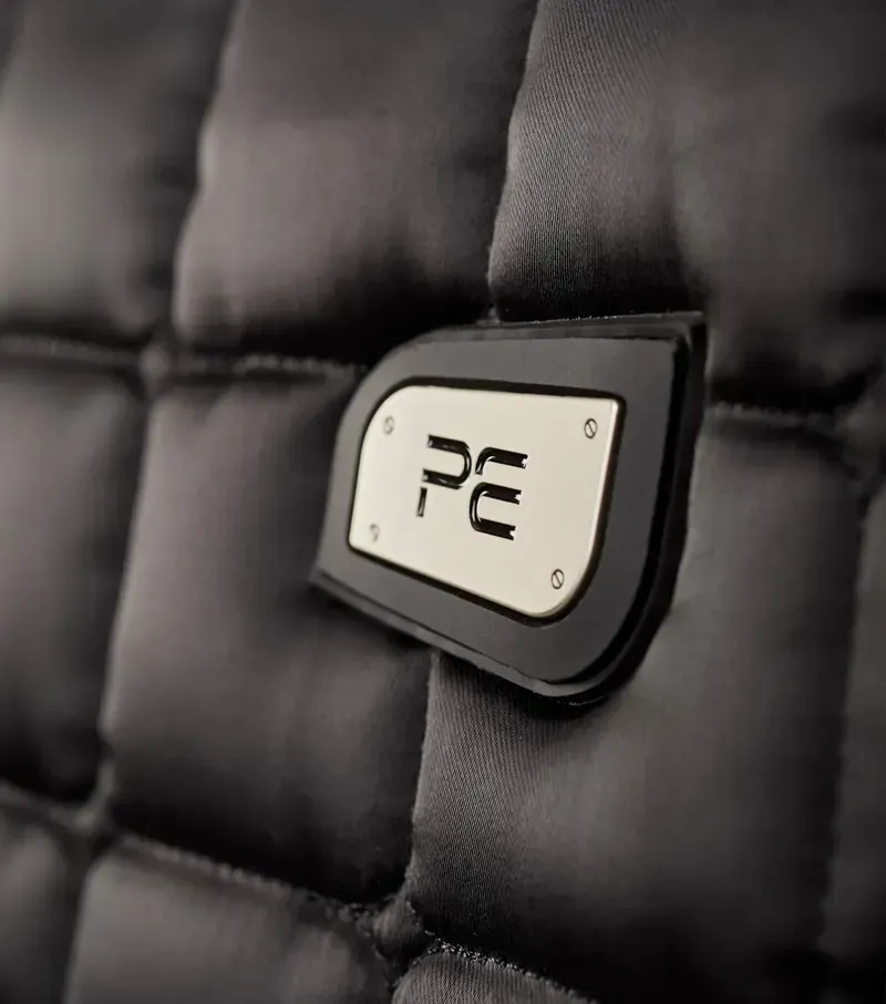 Premier Equine Atlantis CC Satin Wool GP/Jump Square in Black/Black-1