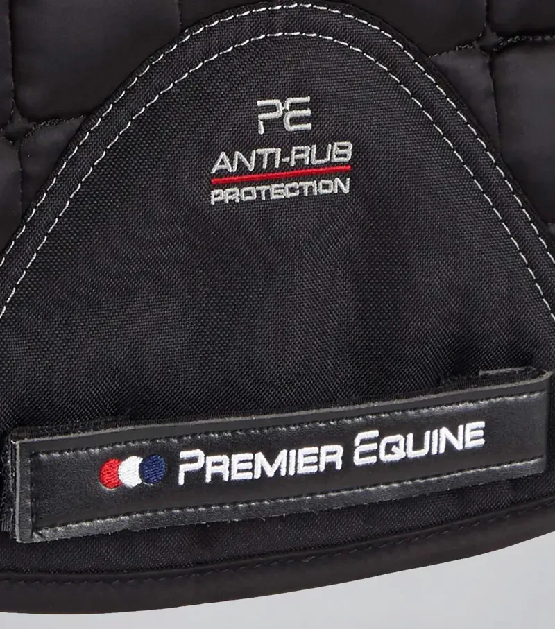 Premier Equine Atlantis CC Satin Wool GP/Jump Square in Black/Black-4