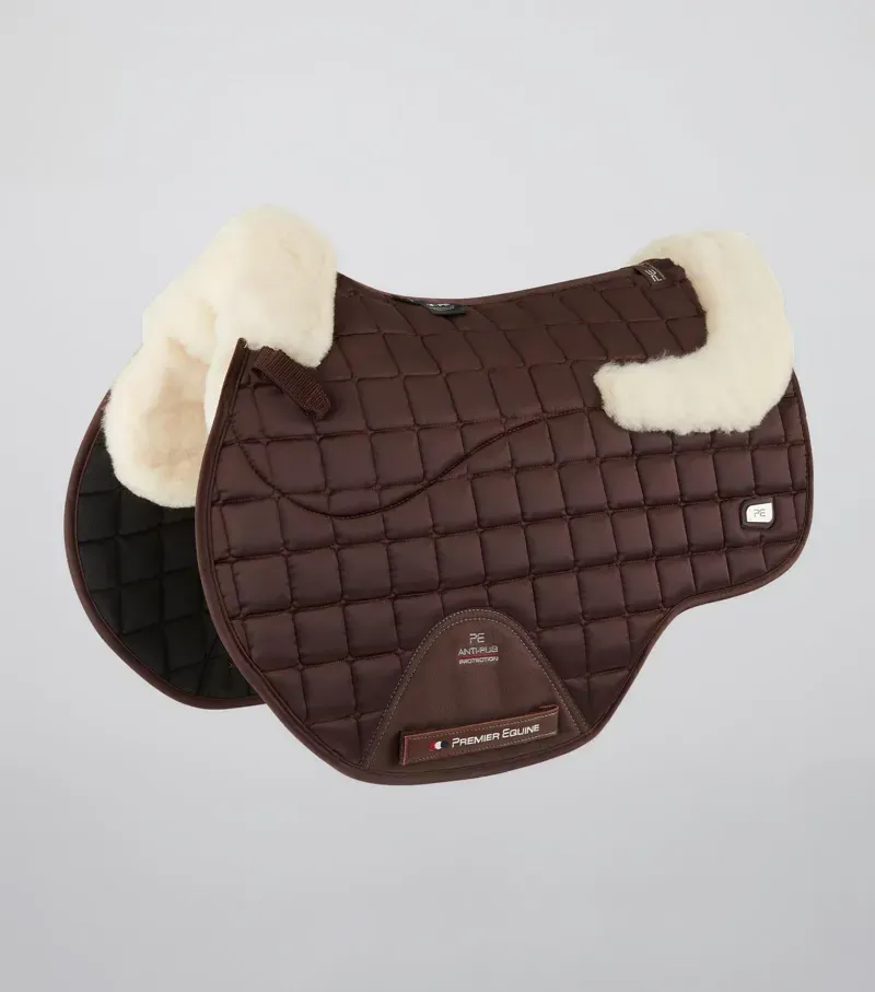 Premier Equine Atlantis CC Satin Wool GP/Jump Square in Brown/Natural