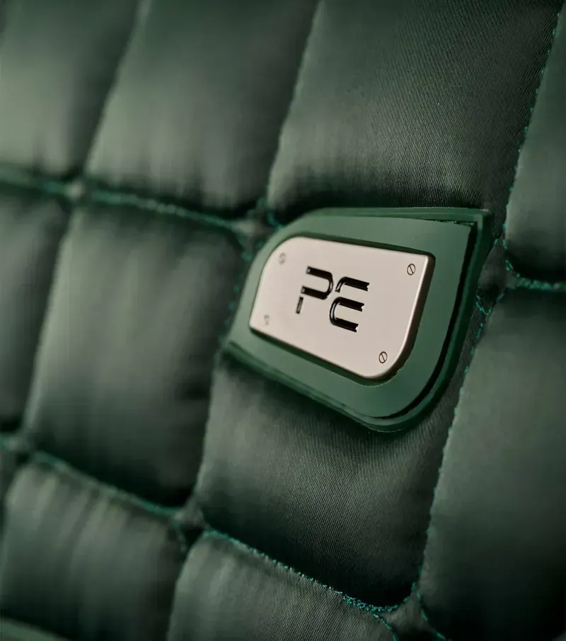 Premier Equine Atlantis CC Satin Wool GP/Jump Square in Olive/Black-3